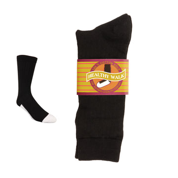 Healthy Walk Men's Black Sock